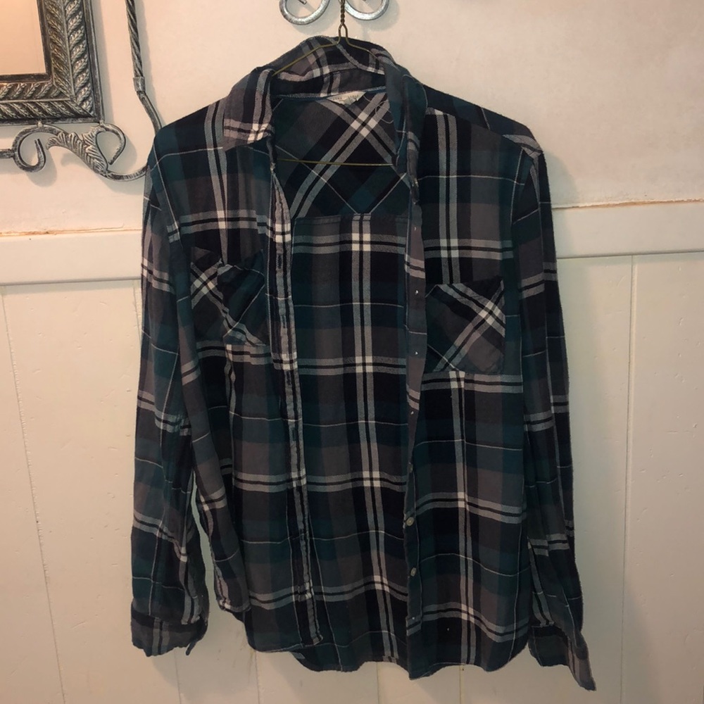 Turquoise flannel
